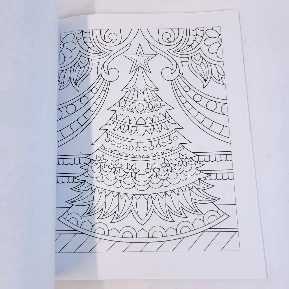 Coloring Book Cafe Christmas Holiday Festive Adult 2018 Fruitful Mind